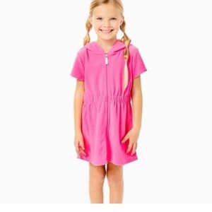 Lilly Pulitzer Bright Pink Kids Casual Dress